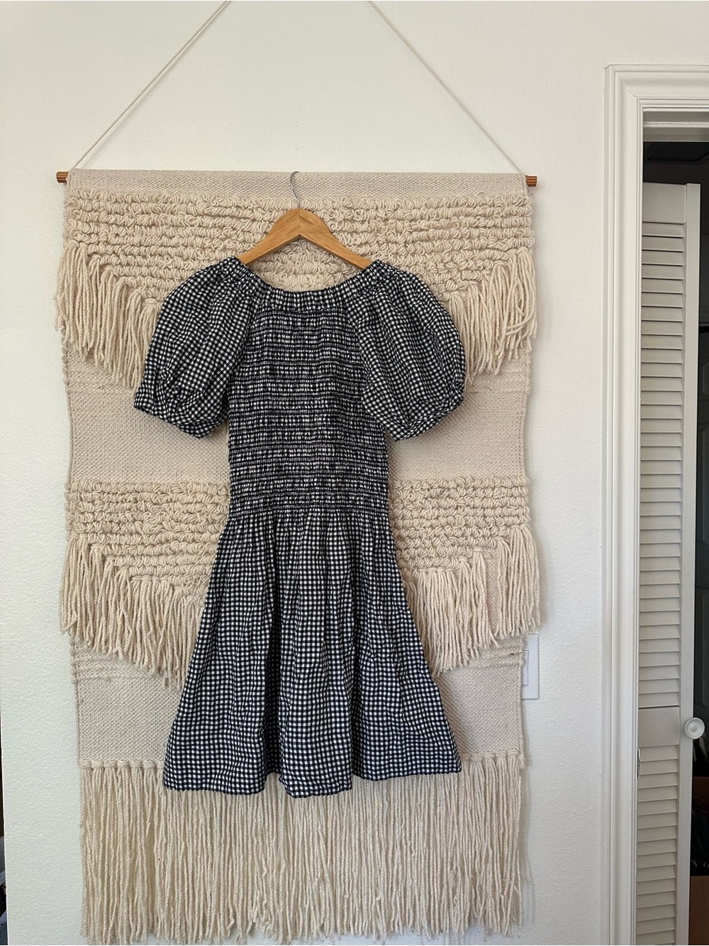 Madewell Smocked U-Neck Mini Dress - Picture 7 of 7